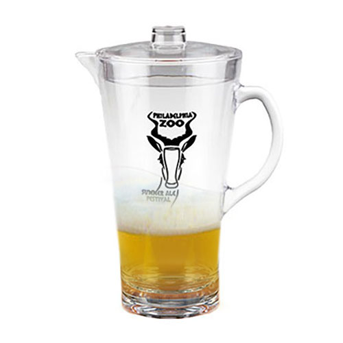 2 Liter Clear Acrylic Plastic Pitcher w/Lid